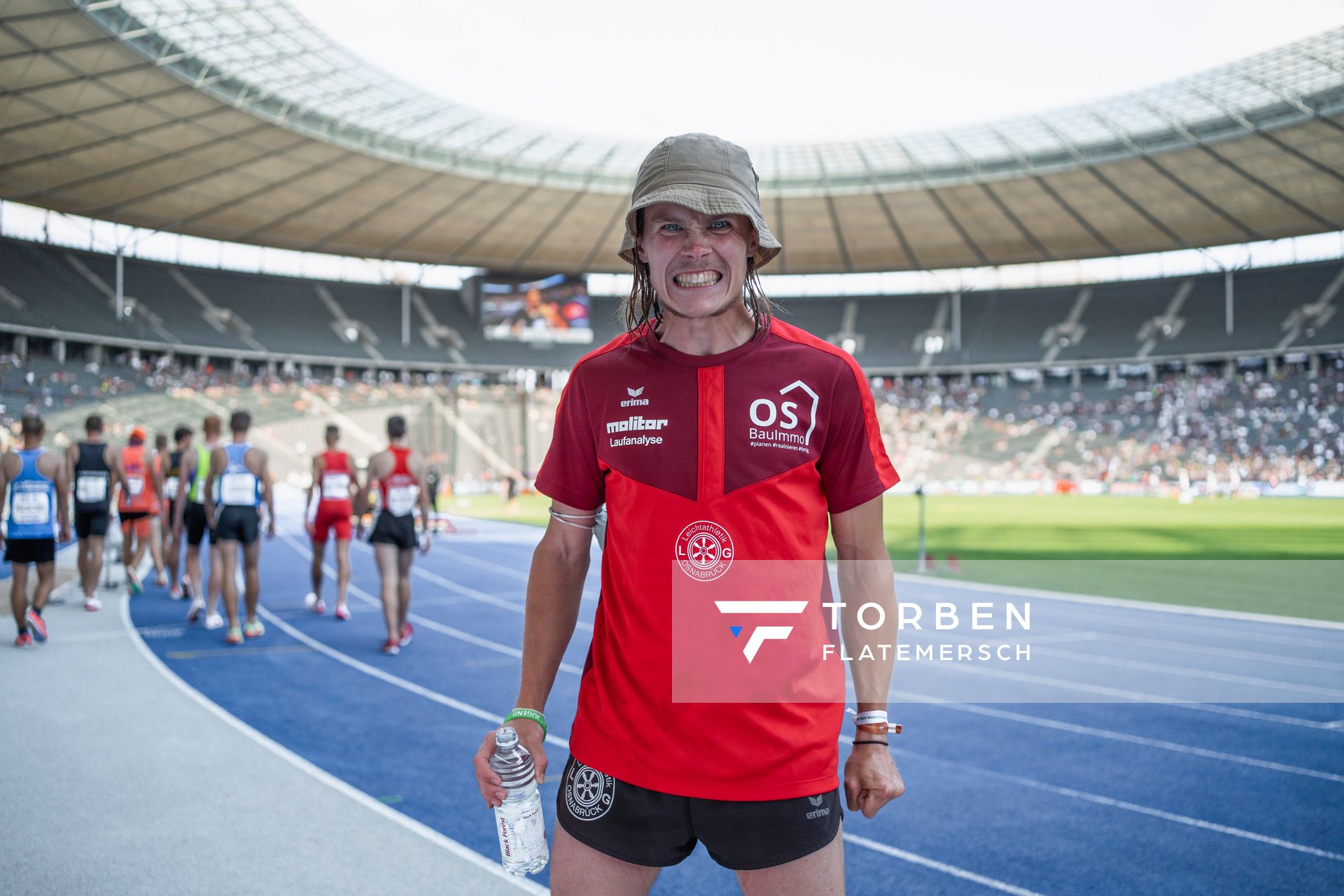 Nils Huhtakangas (LG Osnabrueck) waehrend der deutschen Leichtathletik-Meisterschaften im Olympiastadion am 26.06.2022 in Berlin